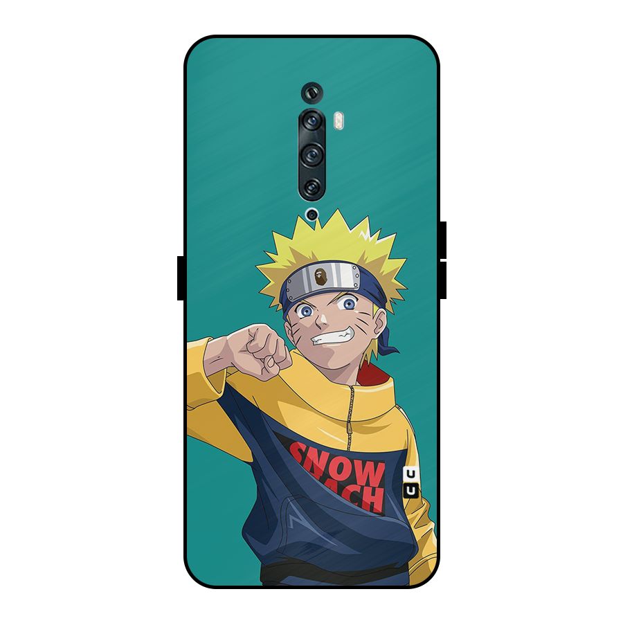 Naruto Snow Beach Art Metal Back Case for Oppo Reno2 F