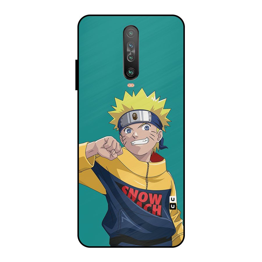 Naruto Snow Beach Art Metal Back Case for Poco X2