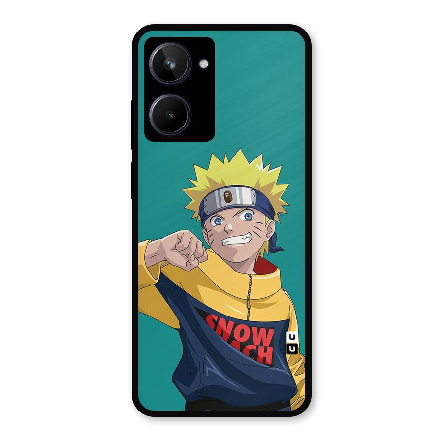 Naruto Snow Beach Art Metal Back Case for Realme 10