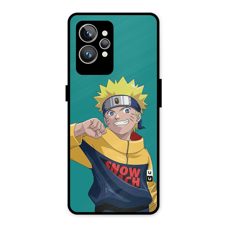 Naruto Snow Beach Art Metal Back Case for Realme GT2 Pro