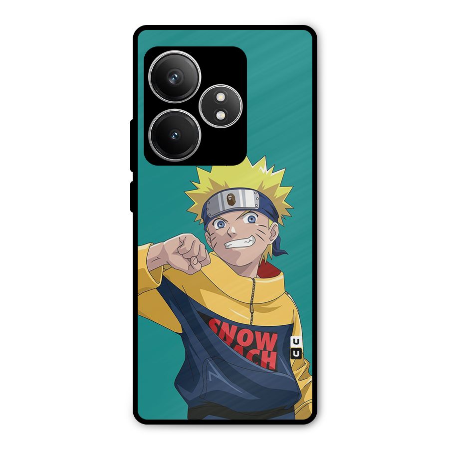 Naruto Snow Beach Art Metal Back Case for Realme GT 6T