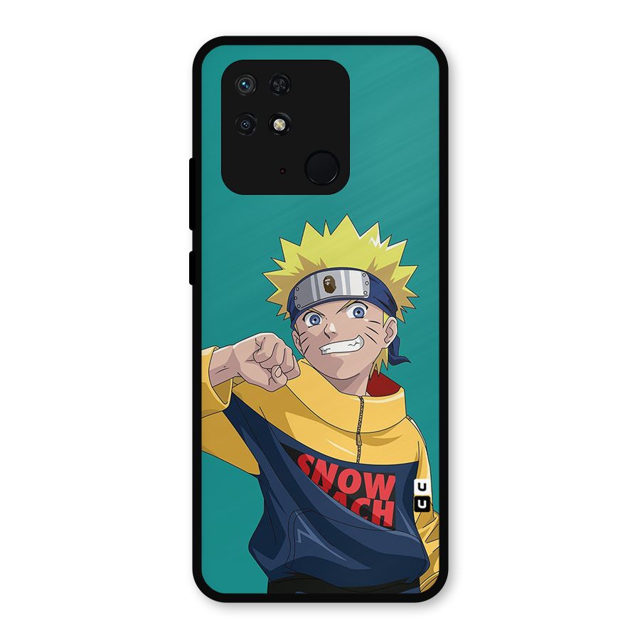 Naruto Snow Beach Art Metal Back Case for Redmi 10 Power