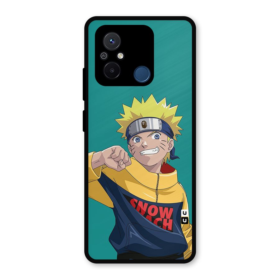 Naruto Snow Beach Art Metal Back Case for Redmi 12C