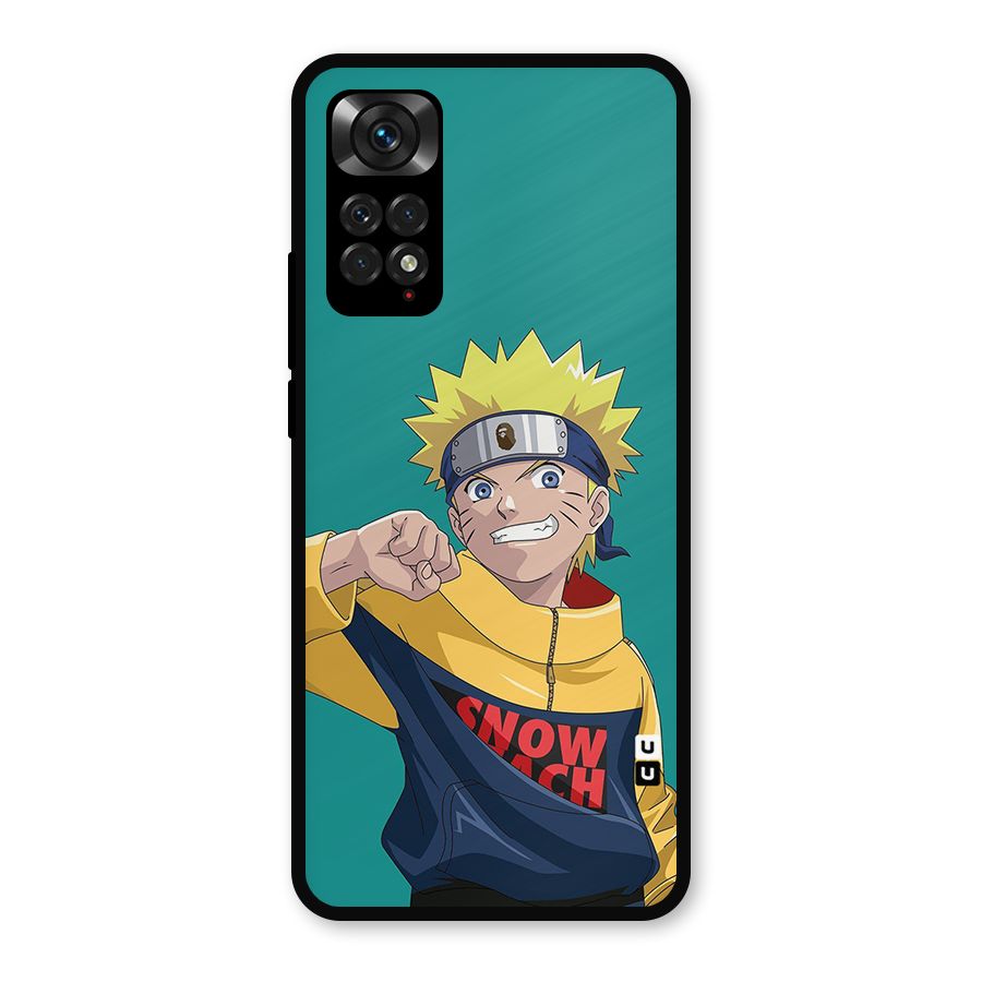 Naruto Snow Beach Art Metal Back Case for Redmi Note 11