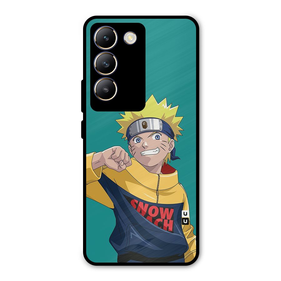 Naruto Snow Beach Art Metal Back Case for Vivo T3 5G