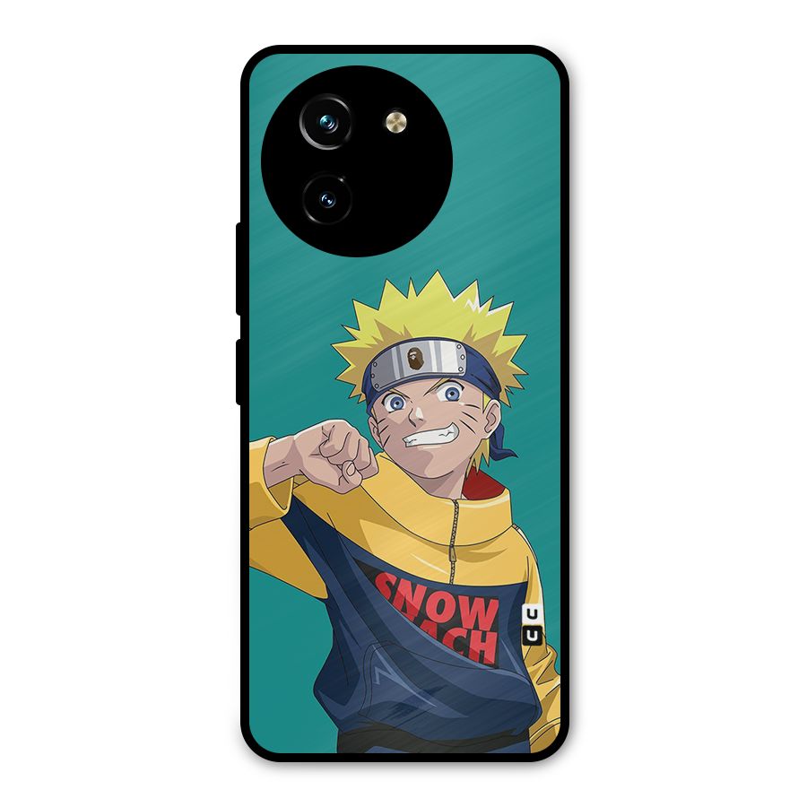 Naruto Snow Beach Art Metal Back Case for Vivo T3x