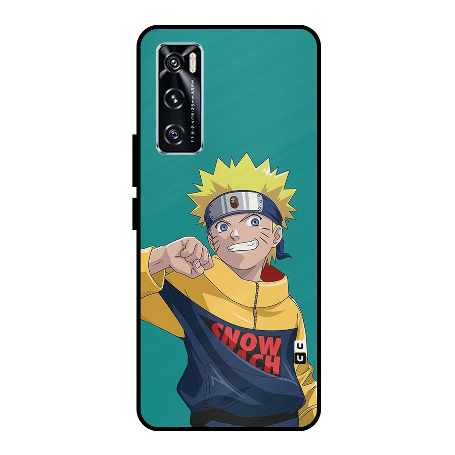 Naruto Snow Beach Art Metal Back Case for Vivo V20 SE