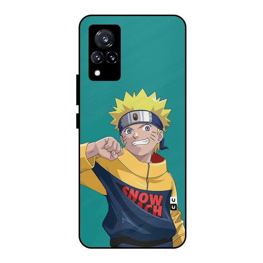 Naruto Snow Beach Art Metal Back Case for Vivo V21 5G