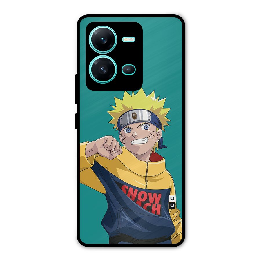 Naruto Snow Beach Art Metal Back Case for Vivo V25