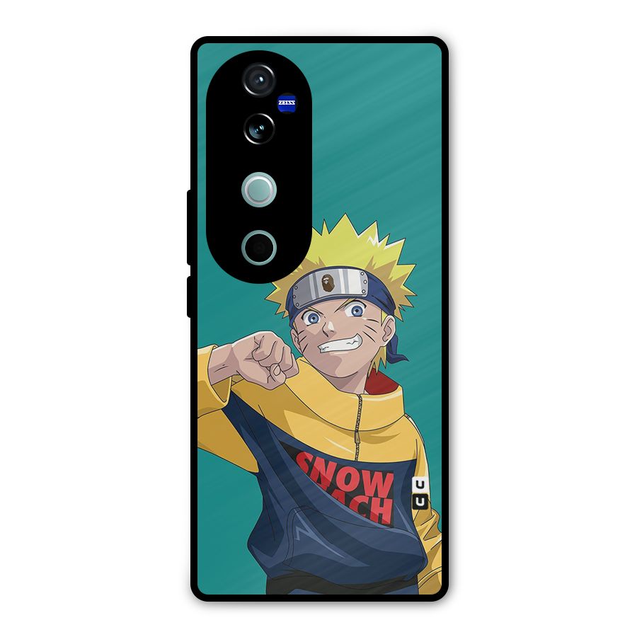 Naruto Snow Beach Art Metal Back Case for Vivo V40