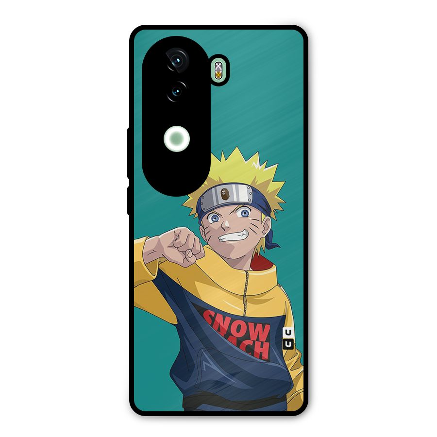 Naruto Snow Beach Art Metal Back Case for Vivo V40e