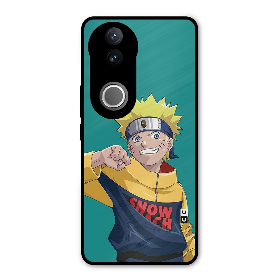 Naruto Snow Beach Art Metal Back Case for Vivo V50e