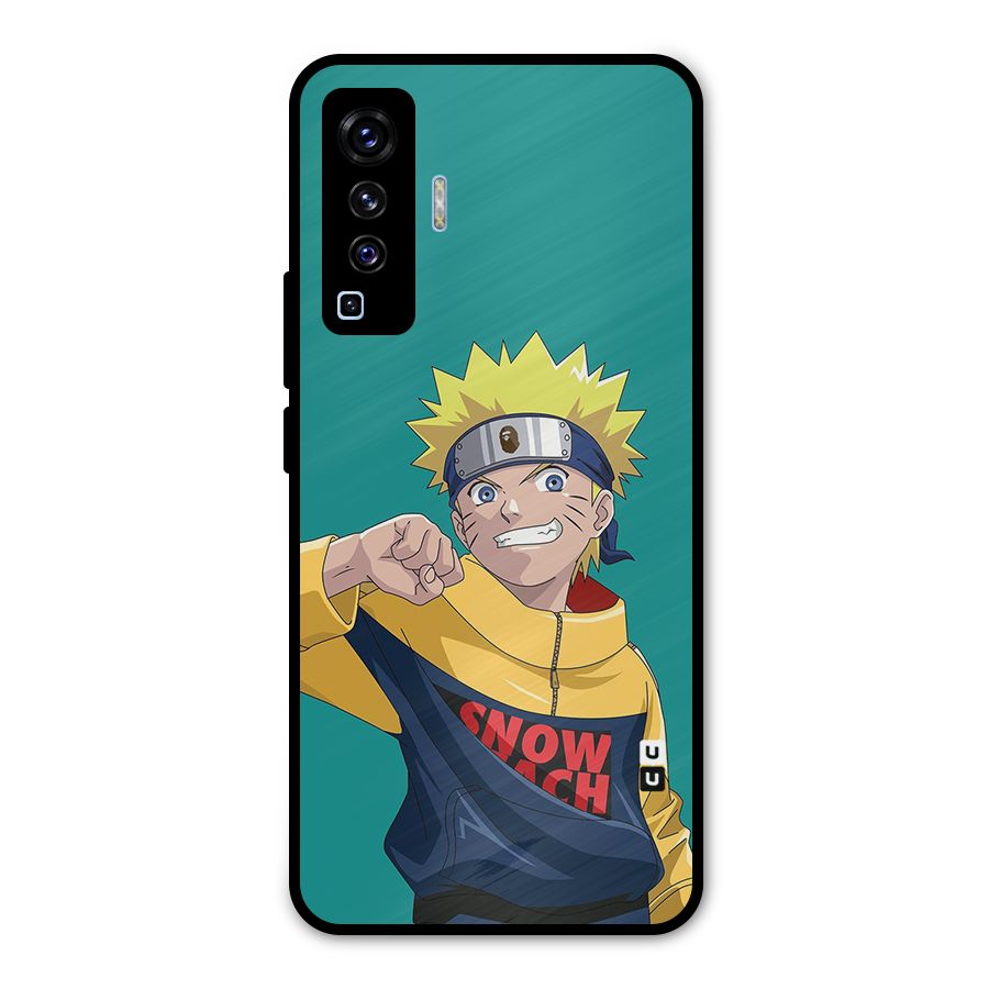 Naruto Snow Beach Art Metal Back Case for Vivo X50