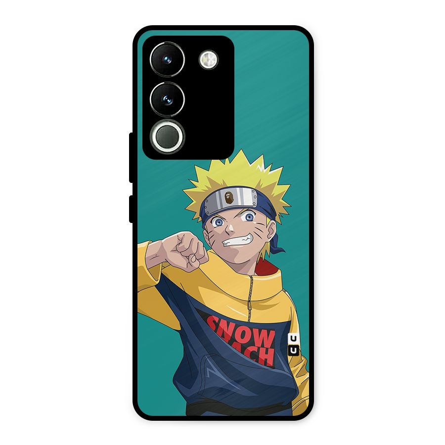 Naruto Snow Beach Art Metal Back Case for Vivo Y200