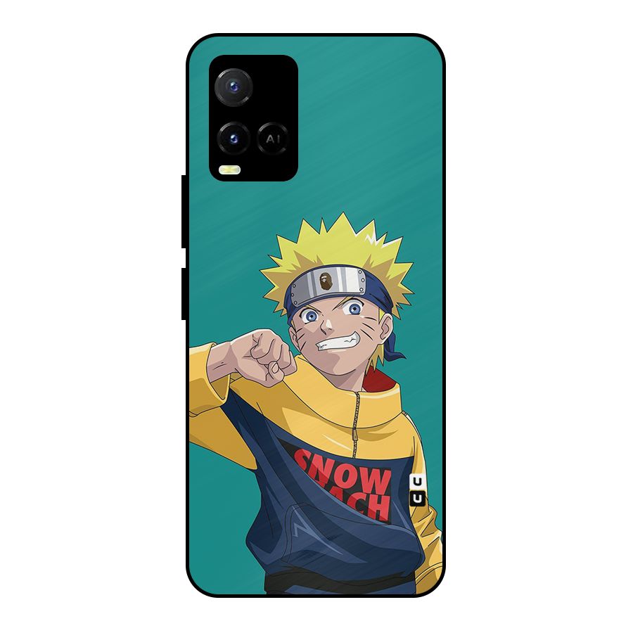 Naruto Snow Beach Art Metal Back Case for Vivo Y21 2021