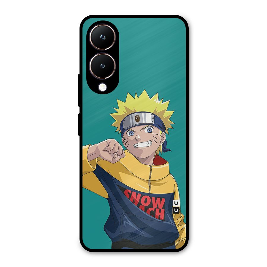 Naruto Snow Beach Art Metal Back Case for Vivo Y28