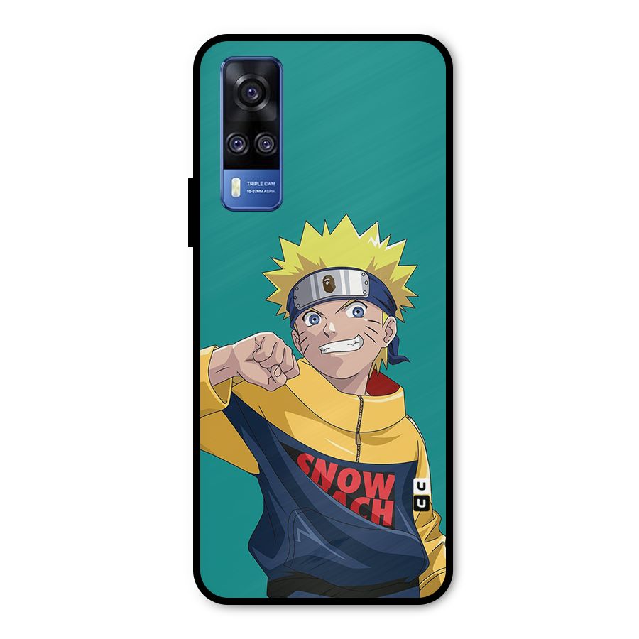 Naruto Snow Beach Art Metal Back Case for Vivo Y31
