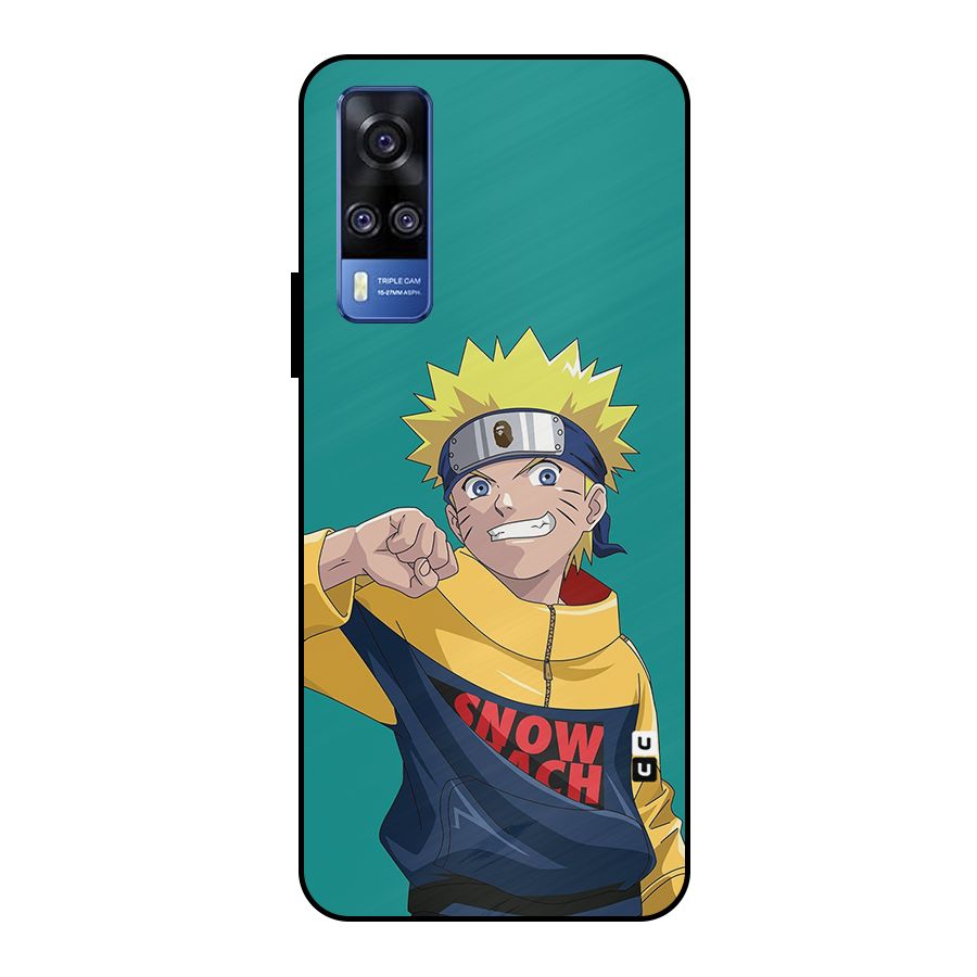 Naruto Snow Beach Art Metal Back Case for Vivo Y51