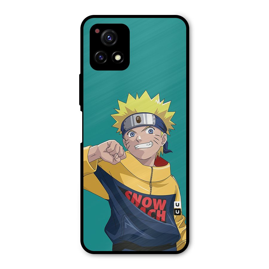 Naruto Snow Beach Art Metal Back Case for Vivo Y72 5G