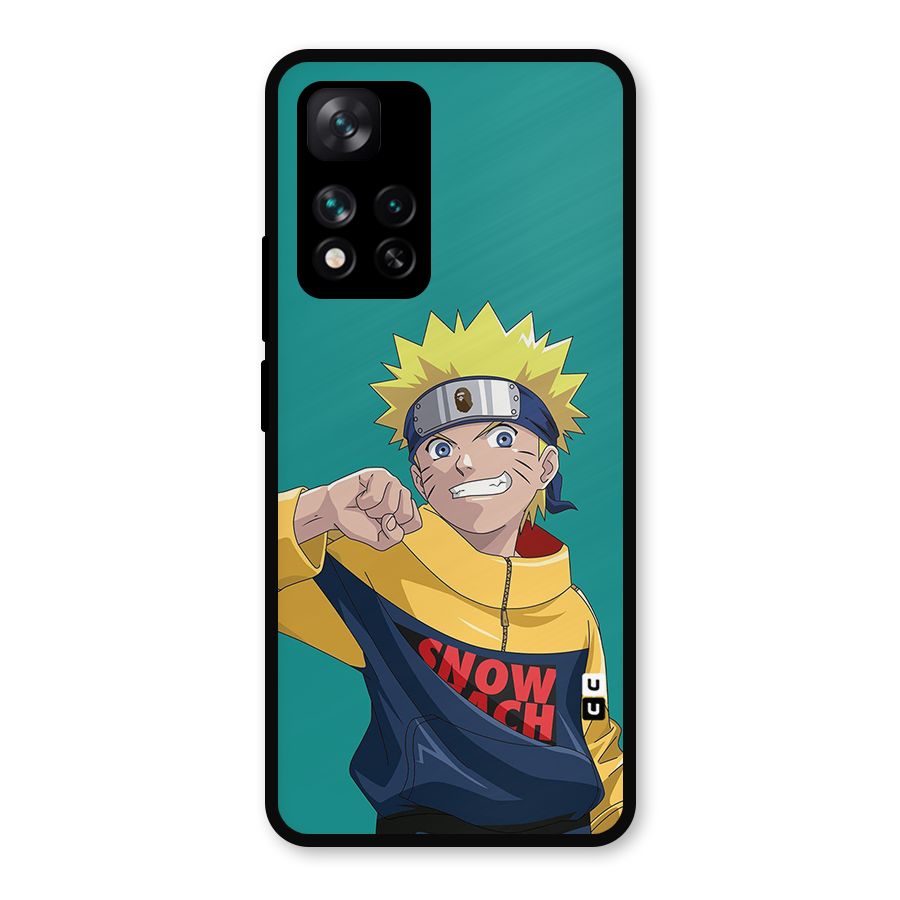 Naruto Snow Beach Art Metal Back Case for Xiaomi 11i Hypercharge 5G