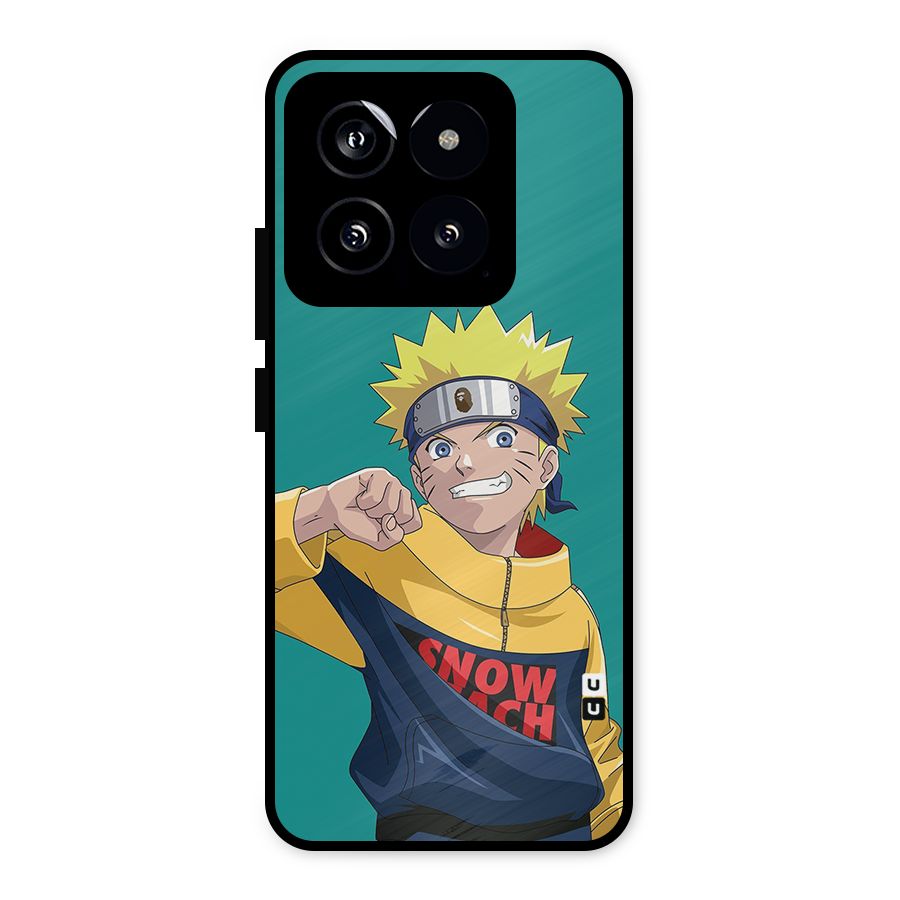 Naruto Snow Beach Art Metal Back Case for Xiaomi 14