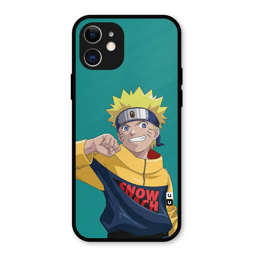 Naruto Snow Beach Art Metal Back Case for iPhone 12