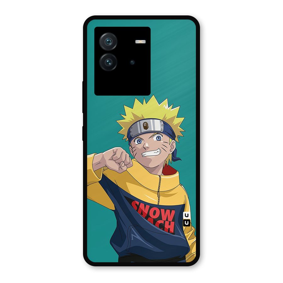 Naruto Snow Beach Art Metal Back Case for iQOO Neo 6 5G