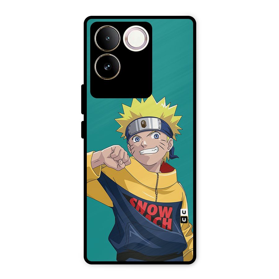 Naruto Snow Beach Art Metal Back Case for iQOO Z7 Pro