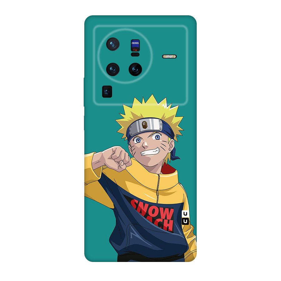 Naruto Snow Beach Art Original Polycarbonate Back Case for Vivo X80