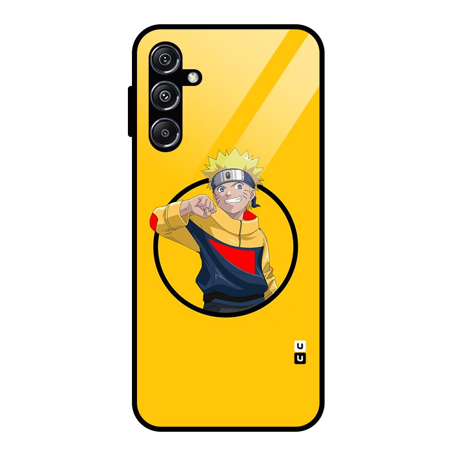 Naruto Sports Art Glass Back Case for Galaxy M34 5G