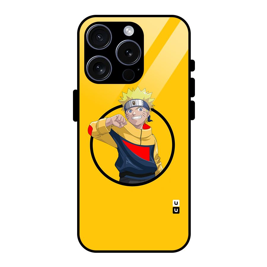 Naruto Sports Art Glass Back Case for iPhone 15 Pro