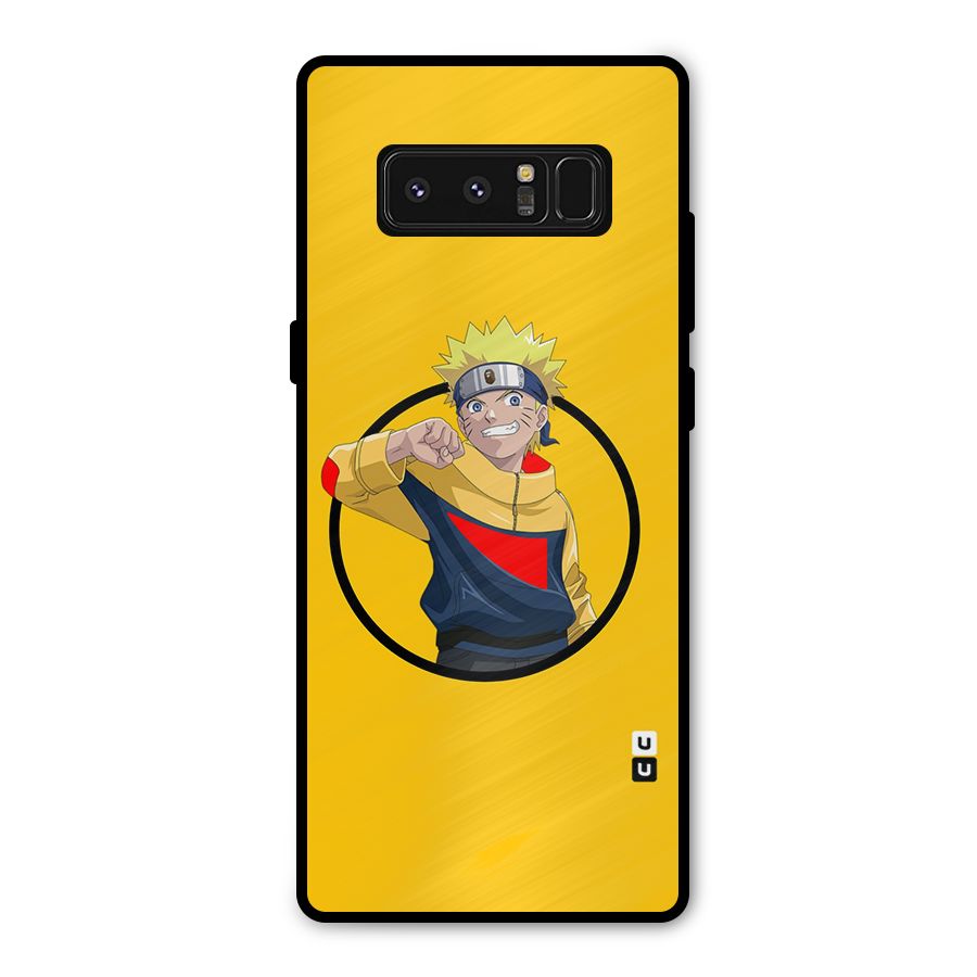 Naruto Sports Art Metal Back Case for Galaxy Note 8