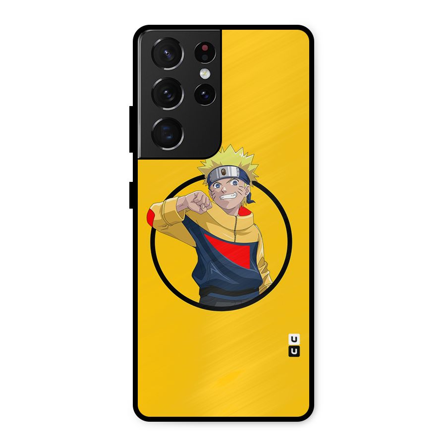 Naruto Sports Art Metal Back Case for Galaxy S21 Ultra 5G