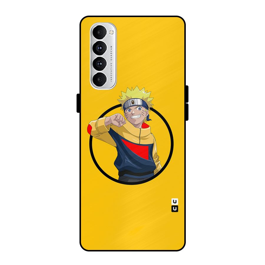 Naruto Sports Art Metal Back Case for Oppo Reno4 Pro