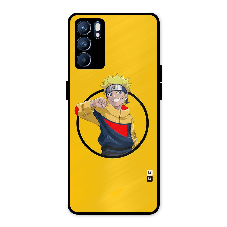 Naruto Sports Art Metal Back Case for Oppo Reno6 5G