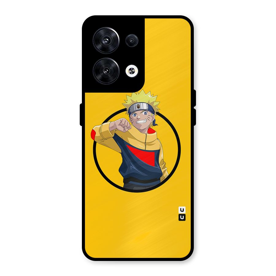 Naruto Sports Art Metal Back Case for Oppo Reno8 5G