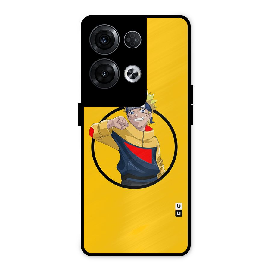 Naruto Sports Art Metal Back Case for Oppo Reno8 Pro 5G