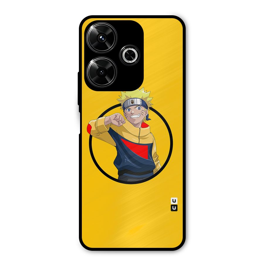 Naruto Sports Art Metal Back Case for Poco M6 Plus