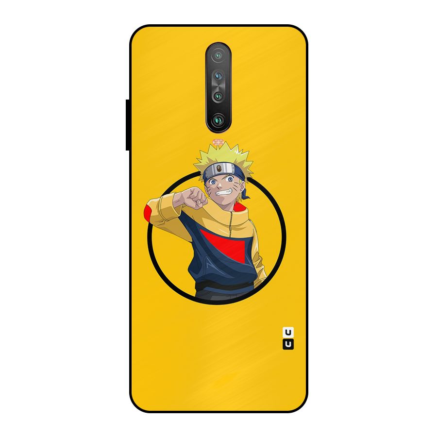 Naruto Sports Art Metal Back Case for Poco X2