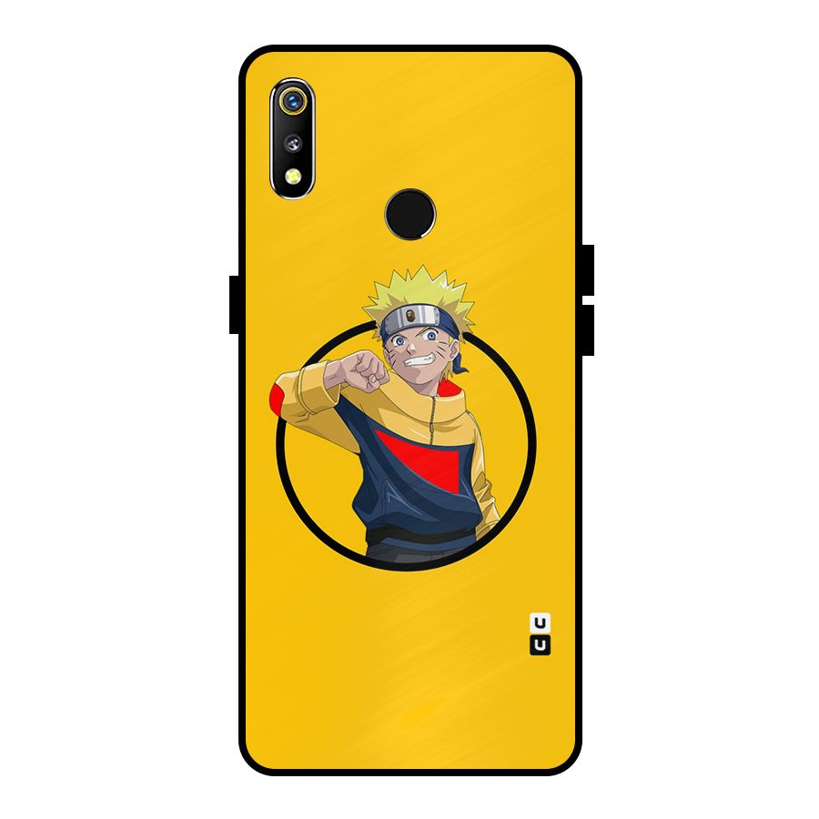 Naruto Sports Art Metal Back Case for Realme 3