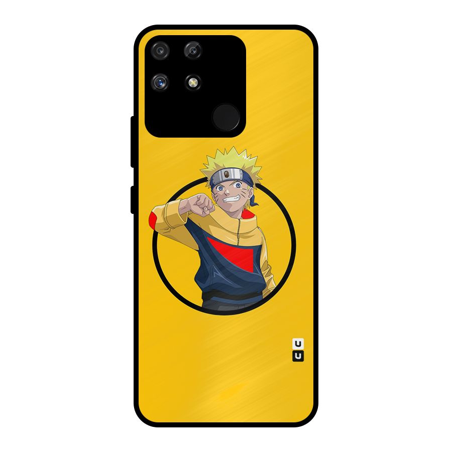 Naruto Sports Art Metal Back Case for Realme Narzo 50A