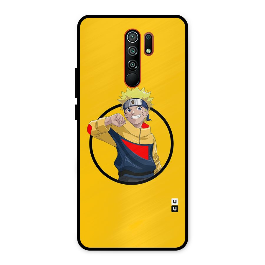 Naruto Sports Art Metal Back Case for Redmi 9 Prime
