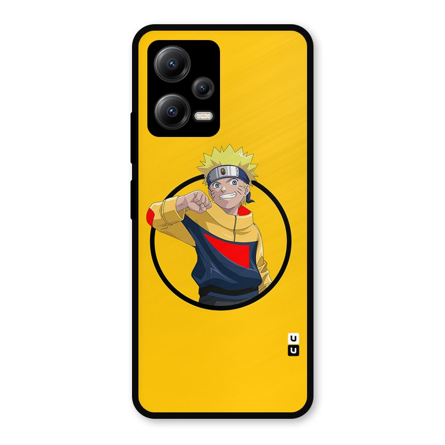 Naruto Sports Art Metal Back Case for Redmi Note 12 5G