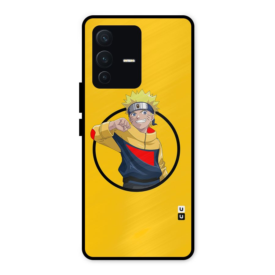 Naruto Sports Art Metal Back Case for Vivo V23 5G