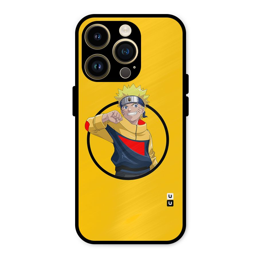 Naruto Sports Art Metal Back Case for iPhone 14 Pro