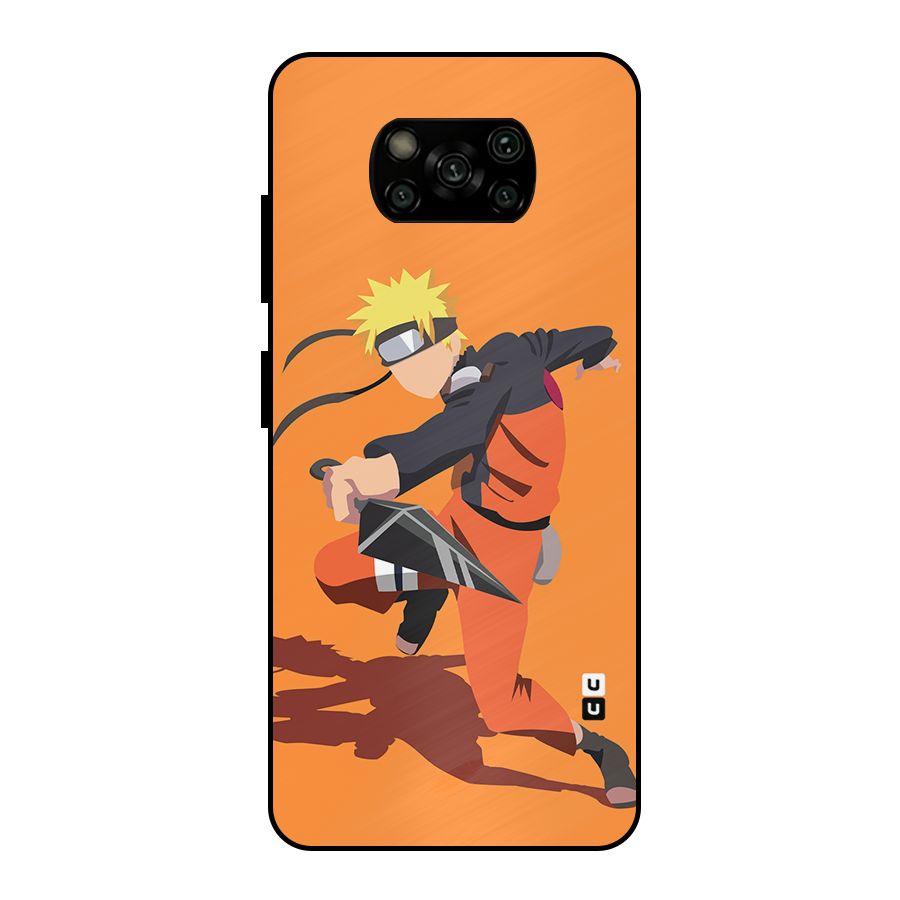 Naruto Ultimate Ninja Storm Metal Back Case for Poco X3