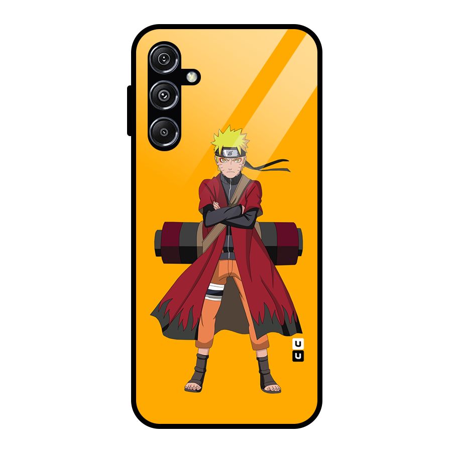 Naruto Uzumaki Art Glass Back Case for Galaxy M34 5G