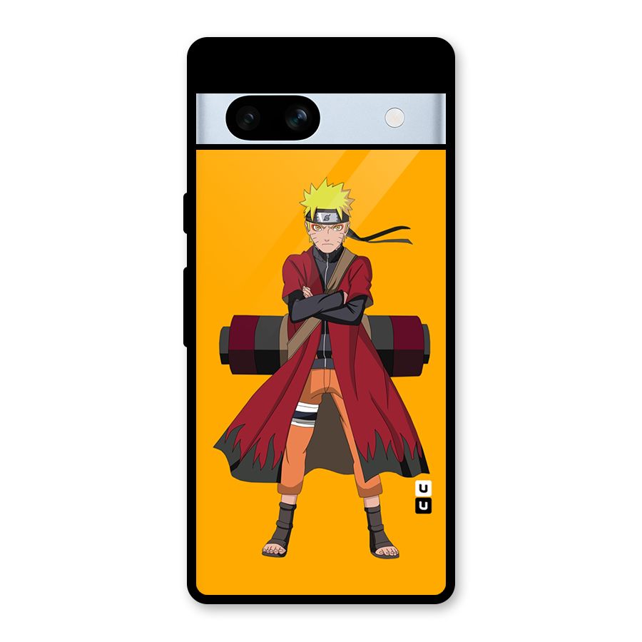 Naruto Uzumaki Art Glass Back Case for Google Pixel 7a