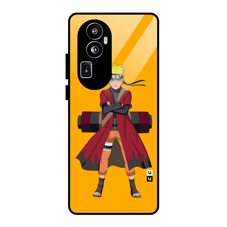 Naruto Uzumaki Art Glass Back Case for Oppo Reno10 Pro Plus