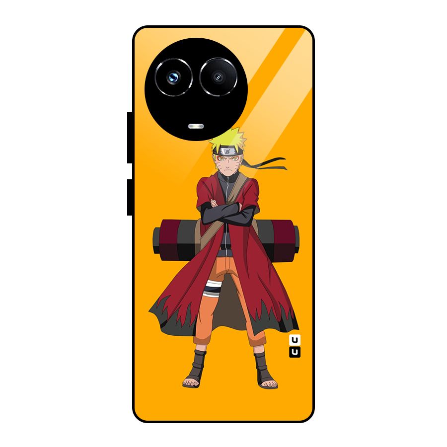 Naruto Uzumaki Art Glass Back Case for Realme 11X